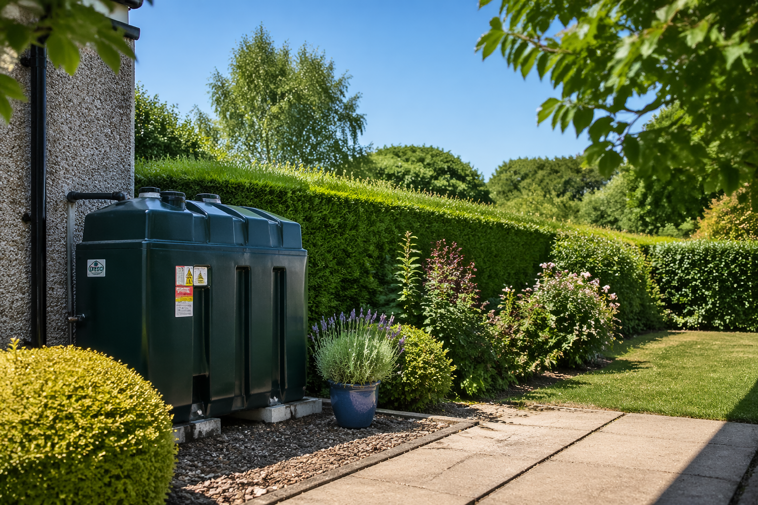 Keeping Your Oil Tank Area Safe and Tidy This Summer