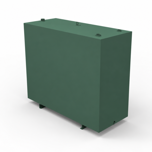 1100 Litre Steel Single Skin Oil Tank with runners