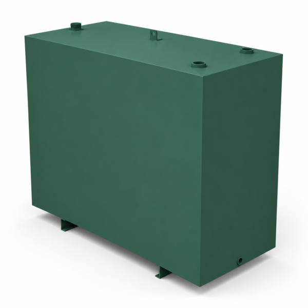 1350 Slimline Litre Steel Single Skin Oil Tank with runners