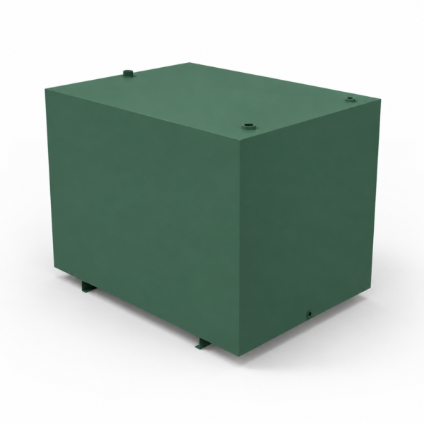 2500 Litre Steel Single Skin Oil Tank with runners