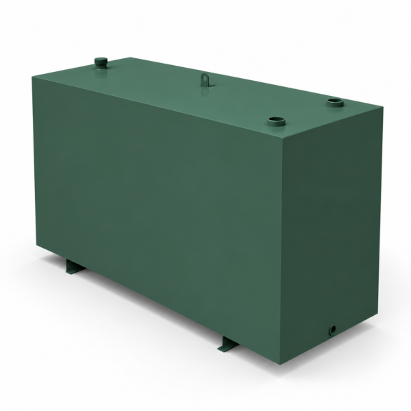1700 Litre Steel Bunded Oil Tank with runners