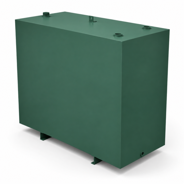 900 Litre Steel Single Skin Oil Tank - channel runners included