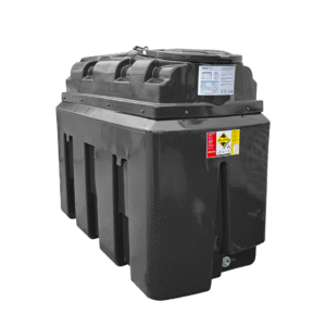 Centurion 1200 Litre Slimline Plastic Bunded Oil Tank - Black