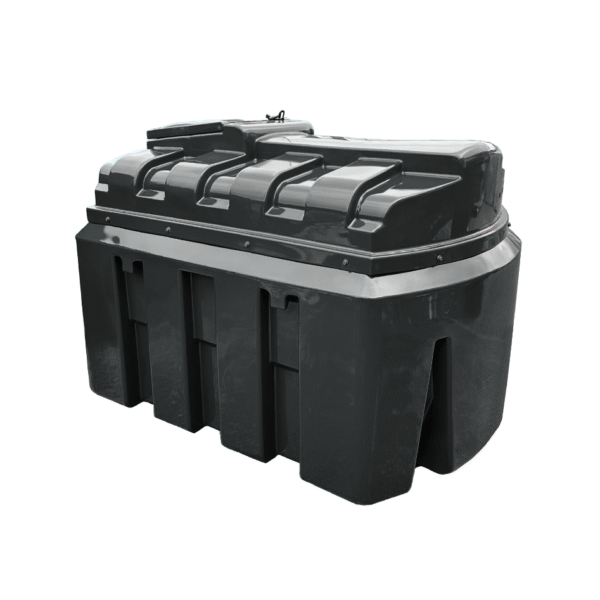 1350 Litre Plastic Bunded Oil Tank - Black
