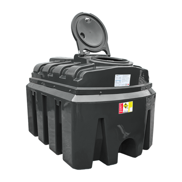 1350 Litre Plastic Bunded Oil Tank - Black
