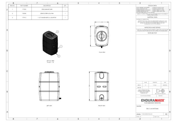 500 Litre Insulated Water Tank