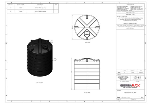 20000 Litre Non-Potable Water Tank
