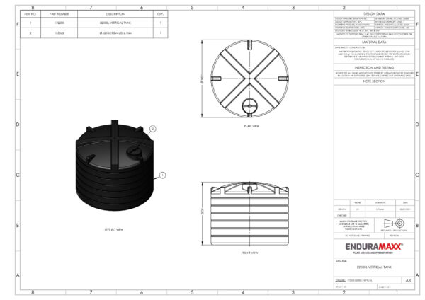 22000 Litre Non-Potable Water Tank