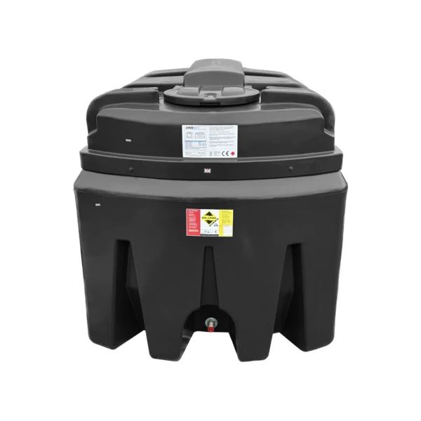 Centurion 2400 Litre Plastic Bunded Oil Tank - Black