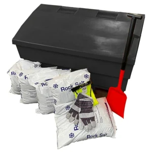 350 Litres 12 CU FT Grit Bin – Black (Plus Winter Pack)