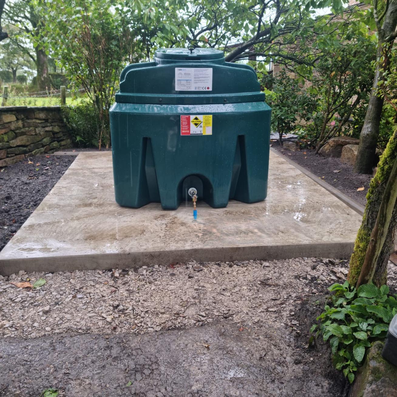 bunded oil tank