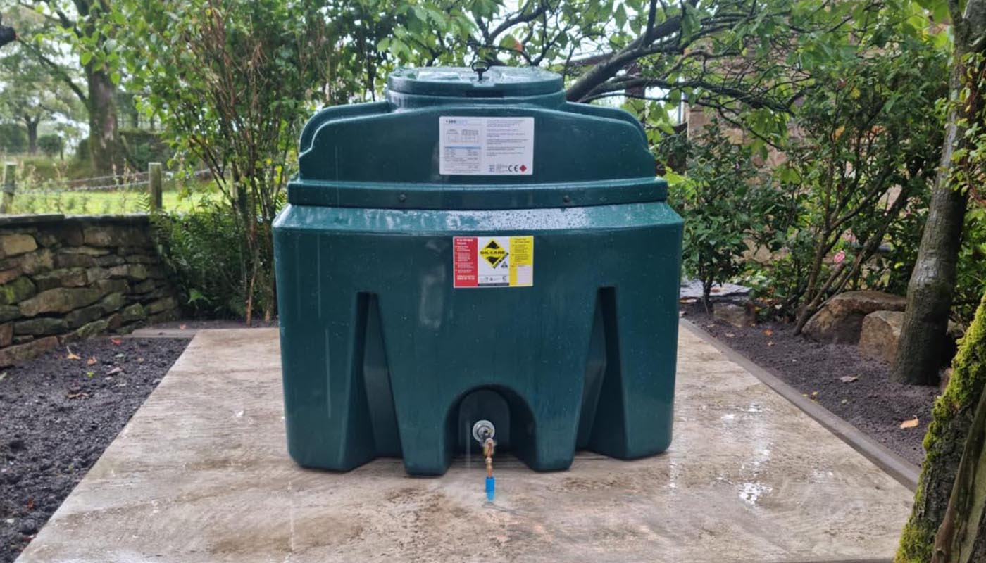 bunded oil tank installation