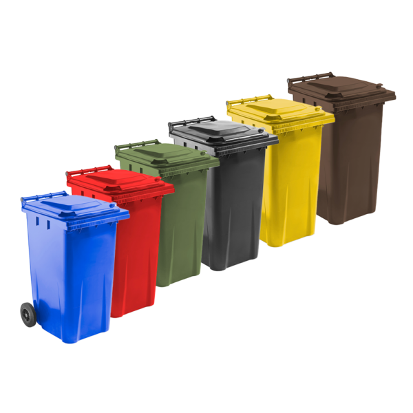 240 Litre Coloured Council Wheelie Bin