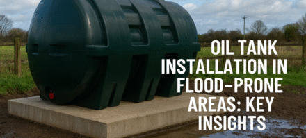 oiltankflooded oil tank in flooded area